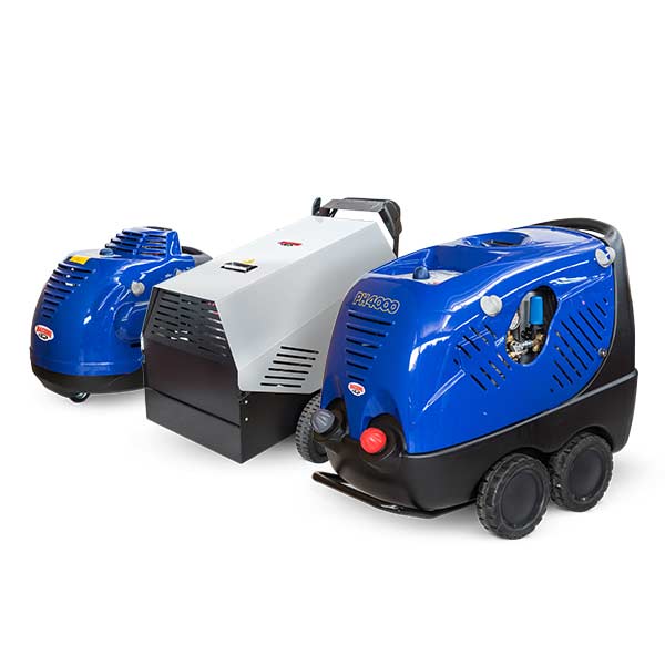 Hot water high pressure cleaners